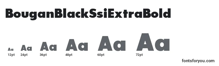 BouganBlackSsiExtraBold Font Sizes