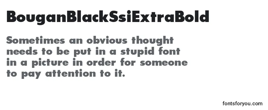 BouganBlackSsiExtraBold-fontti