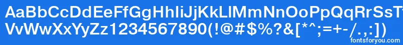 PragmaticalightittBold Font – White Fonts on Blue Background