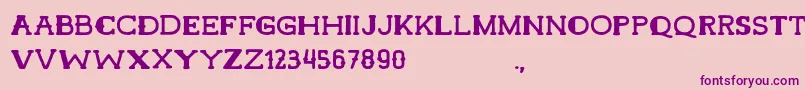 HamerRegular Font – Purple Fonts on Pink Background