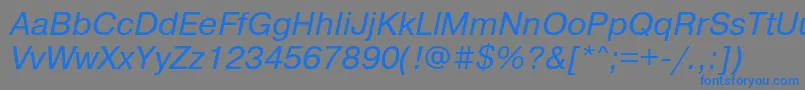 Prg56Ac Font – Blue Fonts on Gray Background