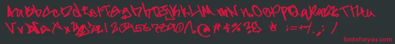GladiatorGruel Font – Red Fonts on Black Background