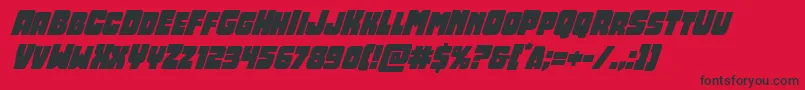 Opusmundisuperital Font – Black Fonts on Red Background