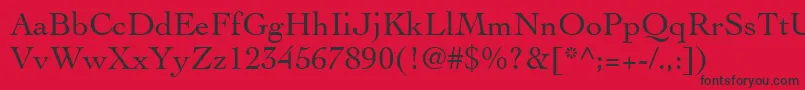 ThesisSsi Font – Black Fonts on Red Background