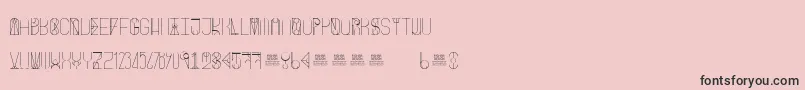 Шрифт FreakShowLight – чёрные шрифты на розовом фоне