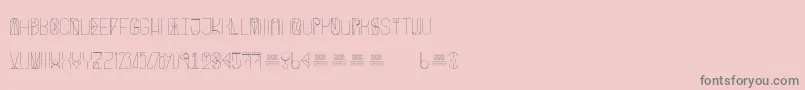 フォントFreakShowLight – ピンクの背景に灰色の文字