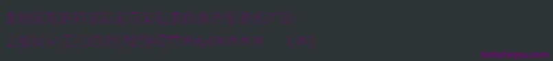 FreakShowLight Font – Purple Fonts on Black Background