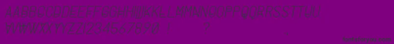 MilanoTypeface Font – Black Fonts on Purple Background