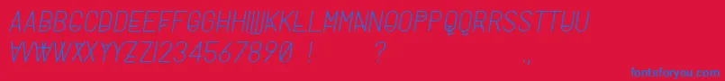 MilanoTypeface Font – Blue Fonts on Red Background