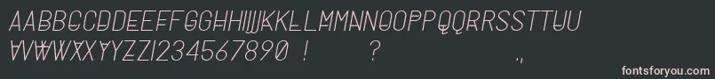 MilanoTypeface Font – Pink Fonts on Black Background