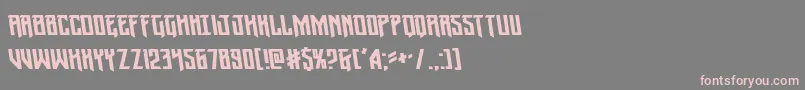 Wintersolsticeleft Font – Pink Fonts on Gray Background