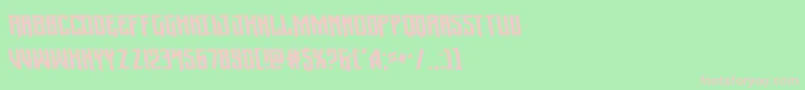 Wintersolsticeleft Font – Pink Fonts on Green Background