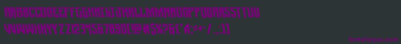 Wintersolsticeleft Font – Purple Fonts on Black Background