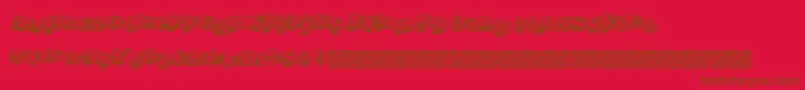 Urbanlabels Font – Brown Fonts on Red Background