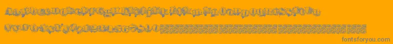 Urbanlabels Font – Gray Fonts on Orange Background