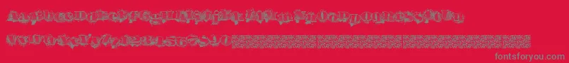 Police Urbanlabels – polices grises sur fond rouge