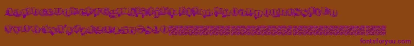 Urbanlabels Font – Purple Fonts on Brown Background