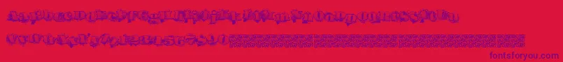 Urbanlabels Font – Purple Fonts on Red Background