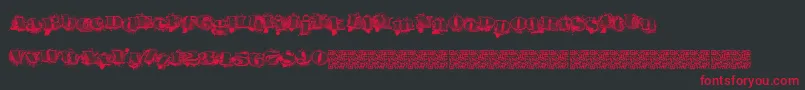 Urbanlabels Font – Red Fonts on Black Background
