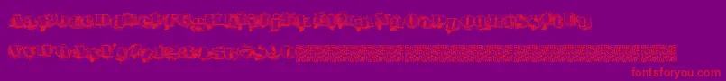 Urbanlabels Font – Red Fonts on Purple Background