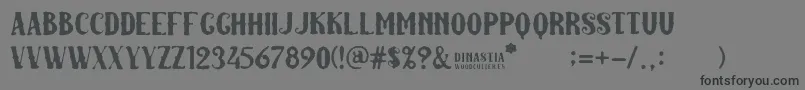 Dinastia Font – Black Fonts on Gray Background