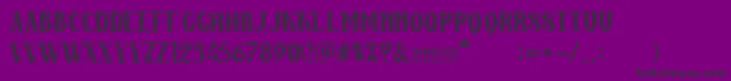 Dinastia Font – Black Fonts on Purple Background