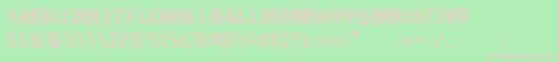 Dinastia Font – Pink Fonts on Green Background