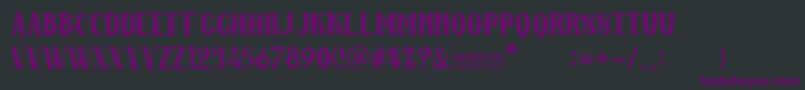 Dinastia Font – Purple Fonts on Black Background
