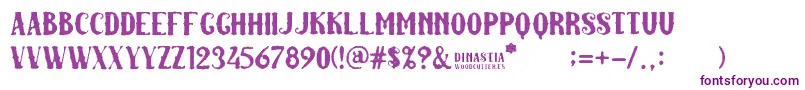Dinastia Font – Purple Fonts on White Background