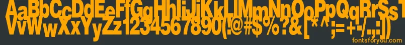 FireRegularTtstd Font – Orange Fonts on Black Background