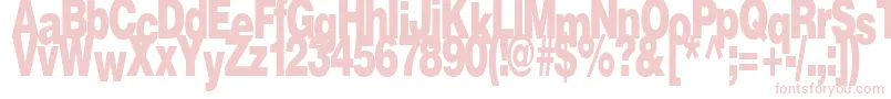 Czcionka FireRegularTtstd – różowe czcionki