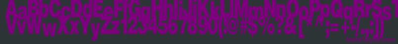 FireRegularTtstd Font – Purple Fonts on Black Background
