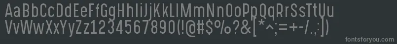 Шрифт GotchaGothicLight – серые шрифты на чёрном фоне