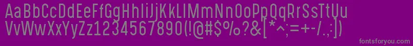 Czcionka GotchaGothicLight – szare czcionki na fioletowym tle