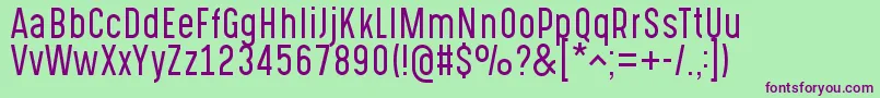 Шрифт GotchaGothicLight – фиолетовые шрифты на зелёном фоне