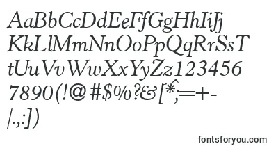  H790RomanItalic font