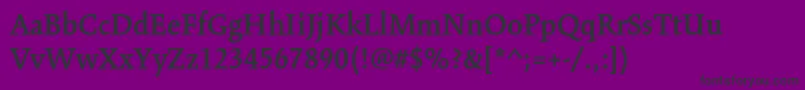 KinesisstdSemibold Font – Black Fonts on Purple Background