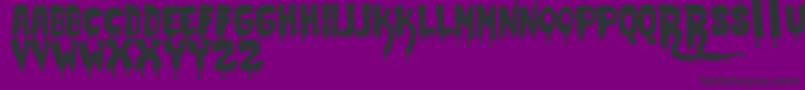 JmhCrypt Font – Black Fonts on Purple Background