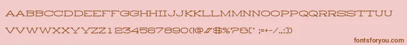 HistoryRepeatingHorizontal Font – Brown Fonts on Pink Background