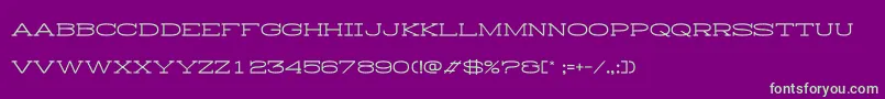 HistoryRepeatingHorizontal Font – Green Fonts on Purple Background
