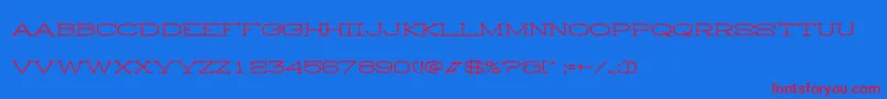 HistoryRepeatingHorizontal Font – Red Fonts on Blue Background