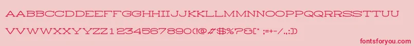 HistoryRepeatingHorizontal Font – Red Fonts on Pink Background