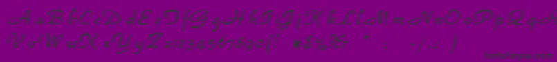 Шрифт Havenpark – чёрные шрифты на фиолетовом фоне