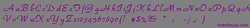 Havenpark Font – Purple Fonts on Gray Background