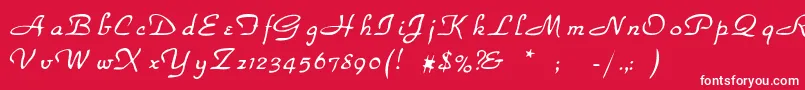 Havenpark Font – White Fonts on Red Background