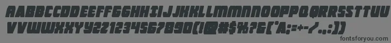 Intergalacticblockital Font – Black Fonts on Gray Background