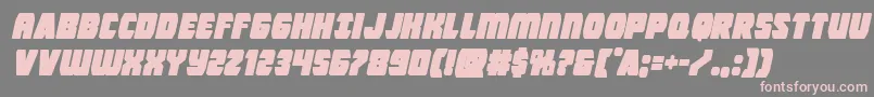 Intergalacticblockital Font – Pink Fonts on Gray Background