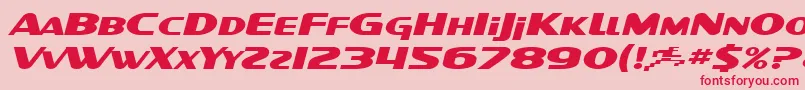 fuente SfIntellivisedExtendedItalic – Fuentes Rojas Sobre Fondo Rosa