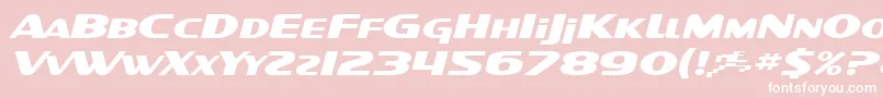 SfIntellivisedExtendedItalic Font – White Fonts on Pink Background