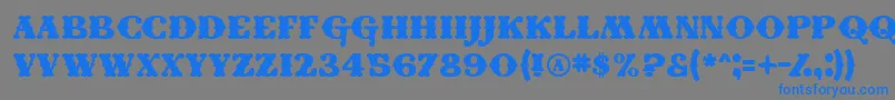 Conei Font – Blue Fonts on Gray Background